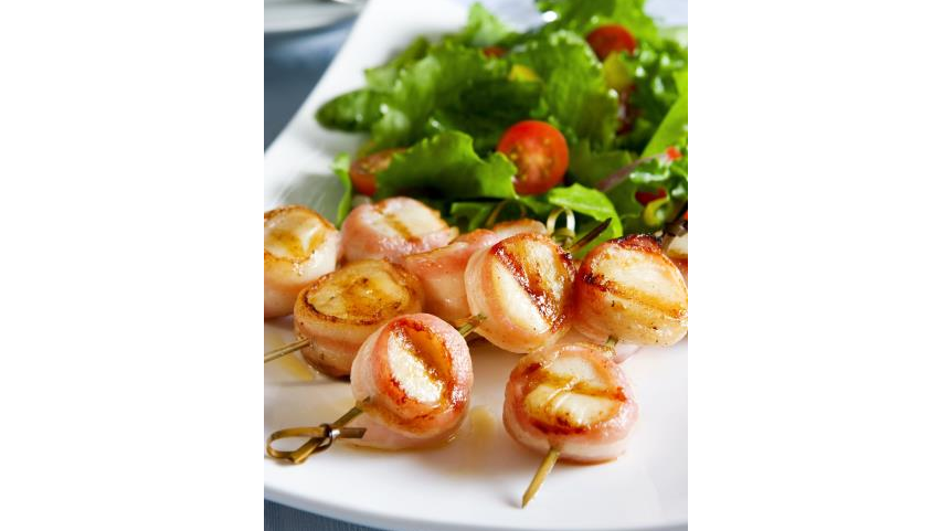 Brochettes de Saint-Jacques panées au lard ⋆ Mr Cook