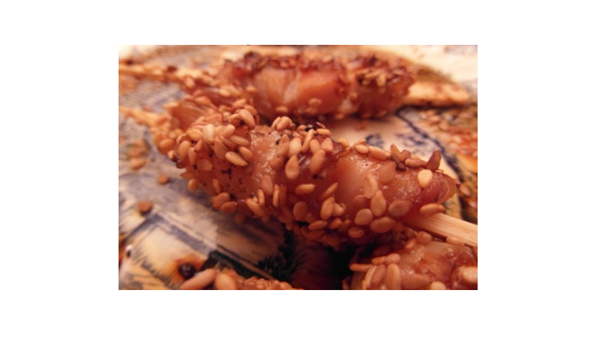 Brochettes de poulet sauce soja, miel et sésame ⋆ Mr Cook
